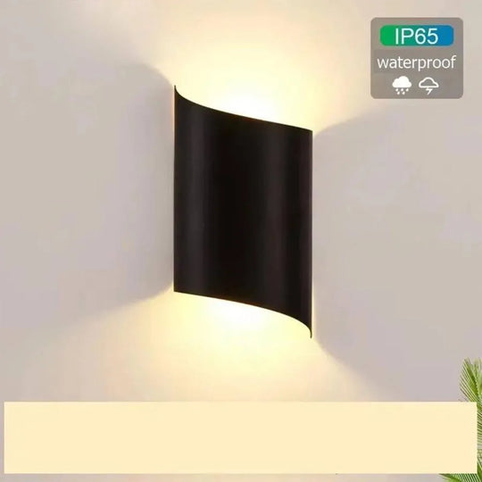 Kinkiet zewnętrzny LED Hande 10W IP65 Czarny Kinkiety zewnętrzne Nazwa domyślna Alessandro Design