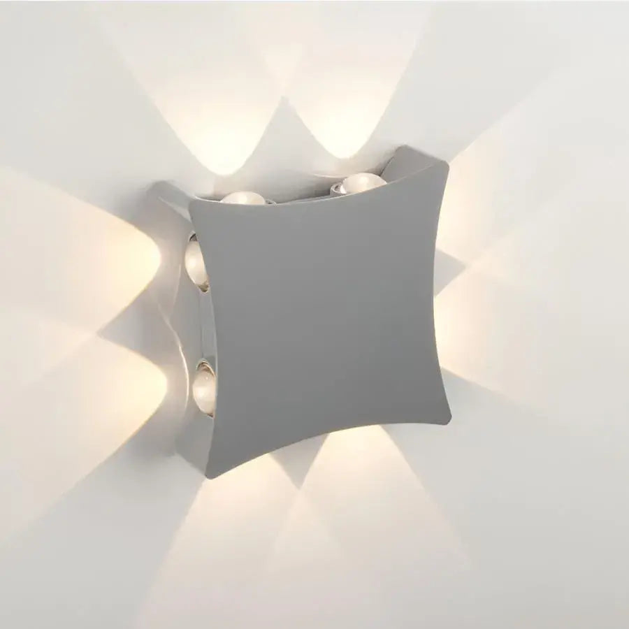 Lampa ścienna Hojo Outdoor LED, 8W, metalowa, biała