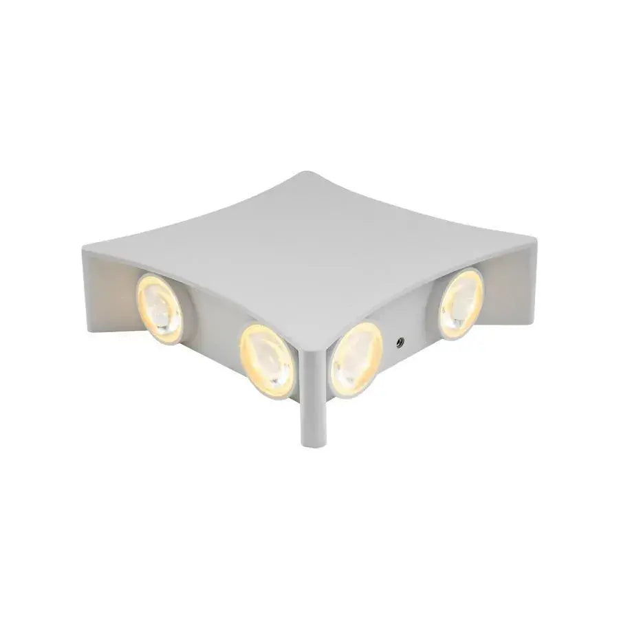 Lampa ścienna Hojo Outdoor LED, 8W, metalowa, biała