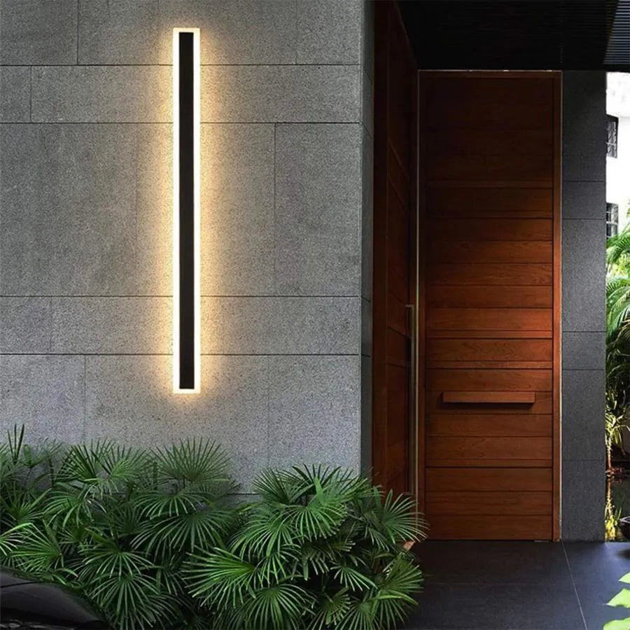 Indira 24W IP65 Zewnętrzna lampa ścienna LED czarna