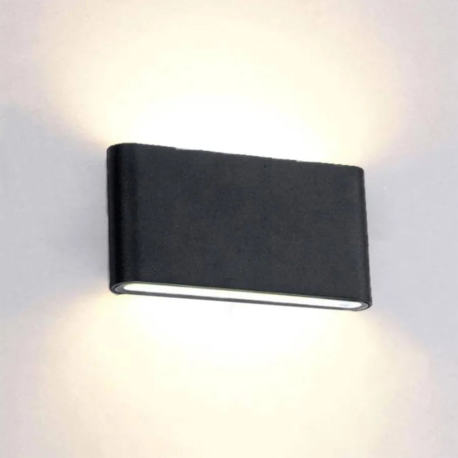 Mavra 12W IP65 Zewnętrzna lampa ścienna LED czarna