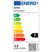 Mavra 12W IP65 Zewnętrzna lampa ścienna LED czarna