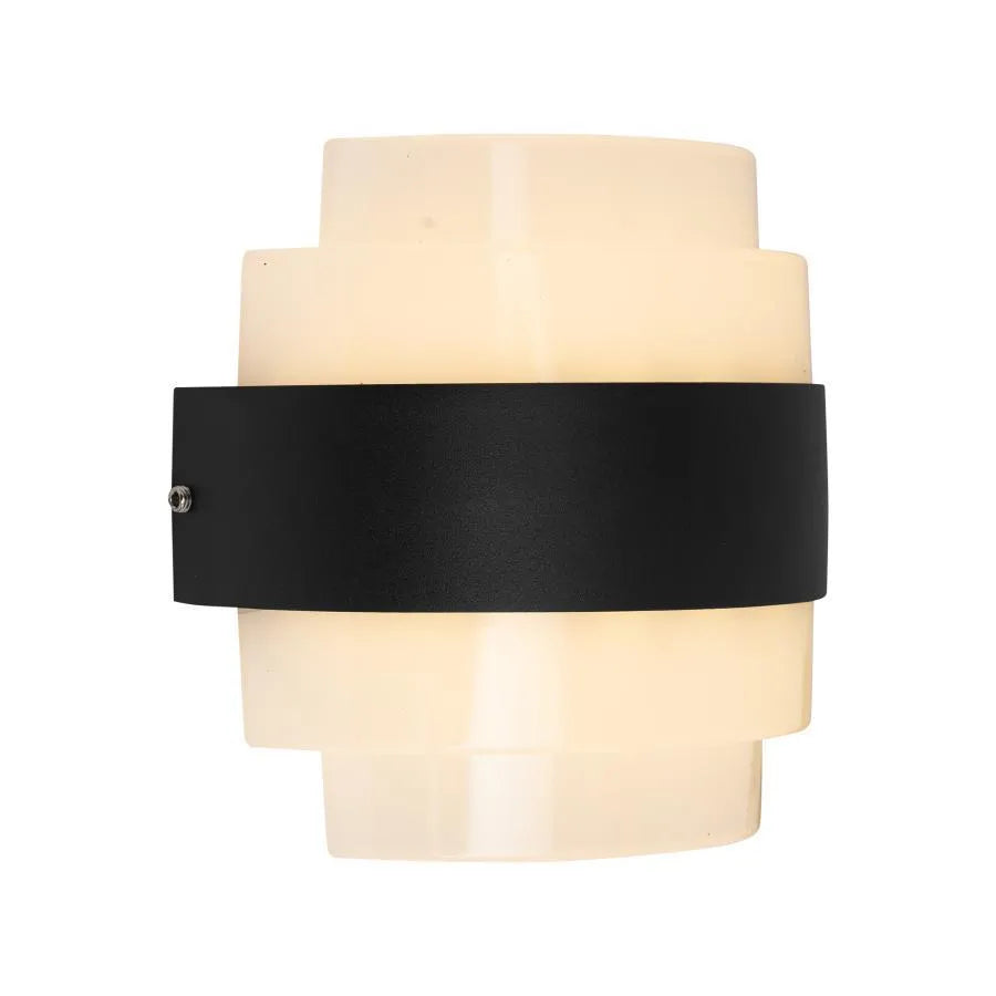 Kinkiet LED MONT BLANC, 12W, ciepłe światło, czarny