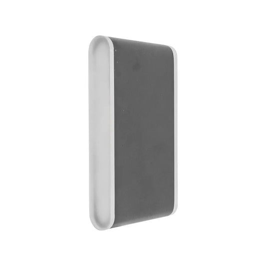 Velsi Zewnętrzna lampa ścienna LED, 12 W, metalowa, czarna