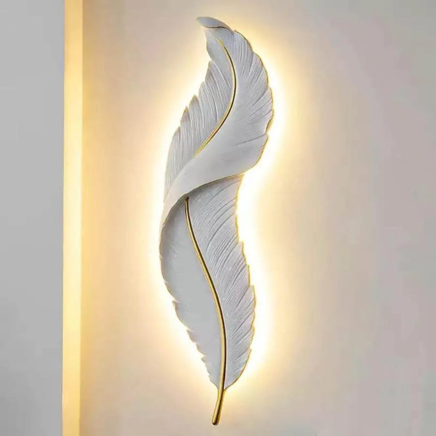 Kinkiet LED Esther, kształt klina, 36W, 87cm Biały/Złoty