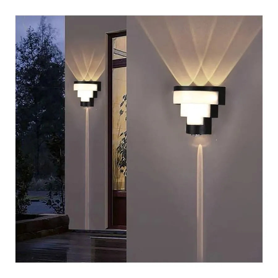 Kylian 9W Zewnętrzna lampa ścienna LED Czarna