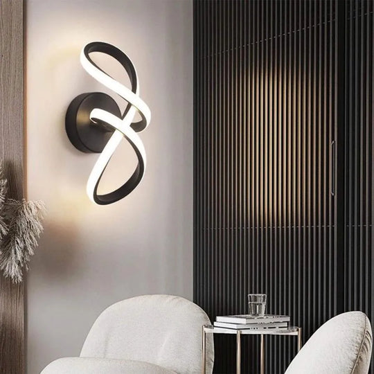 Kinkiet LED Isaura 23W Biały Czarny Kinkiety wewnętrzne Tytuł domyślny Alessandro Design
