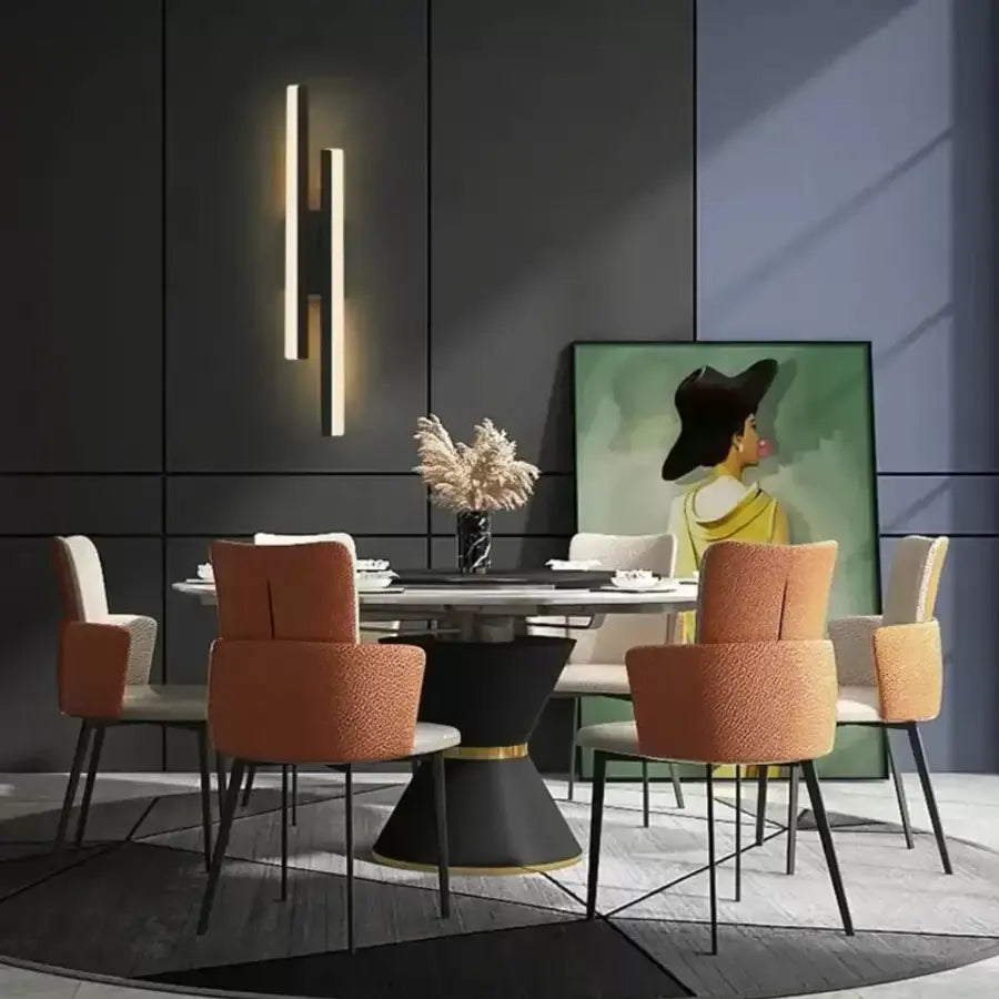Lampa ścienna LED Lyra, 18 W, akrylowa, czarno-biała