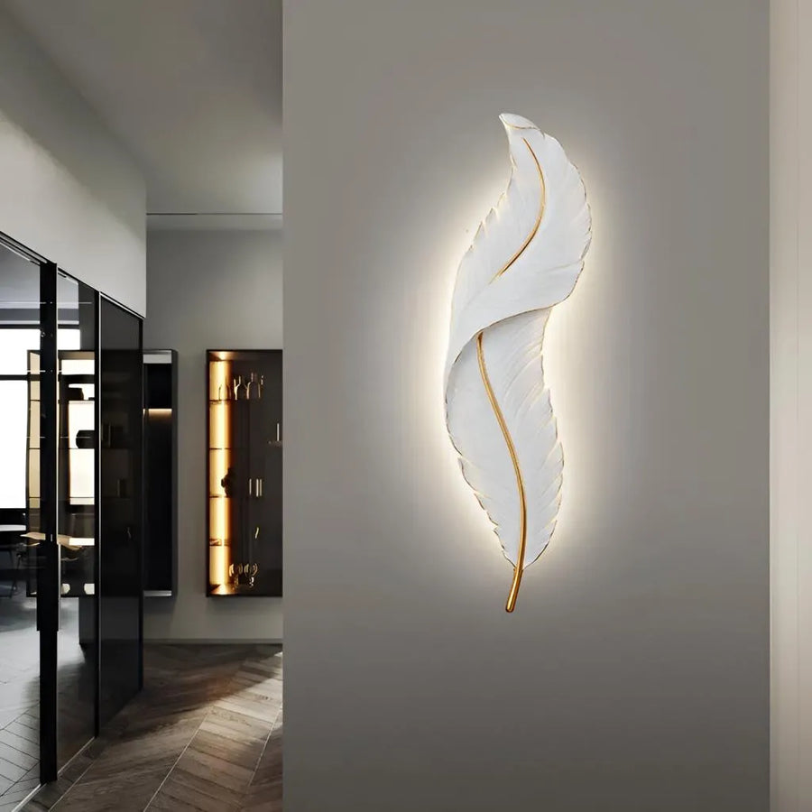 Lampa ścienna LED Pena 25W 45cm biało-złota