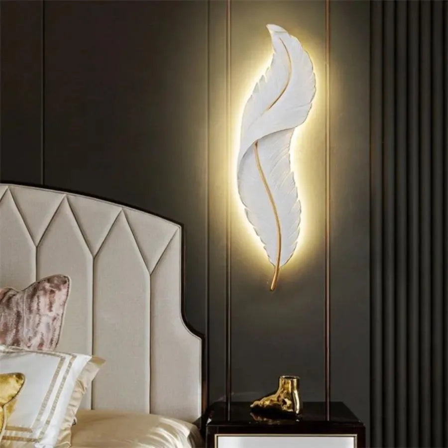 Lampa ścienna LED Pena 25W 63cm biało-złota