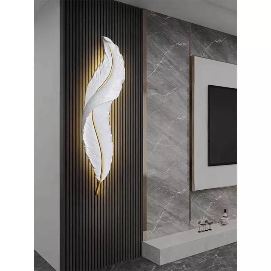 Lampa ścienna LED Pena 25W 63cm biało-złota