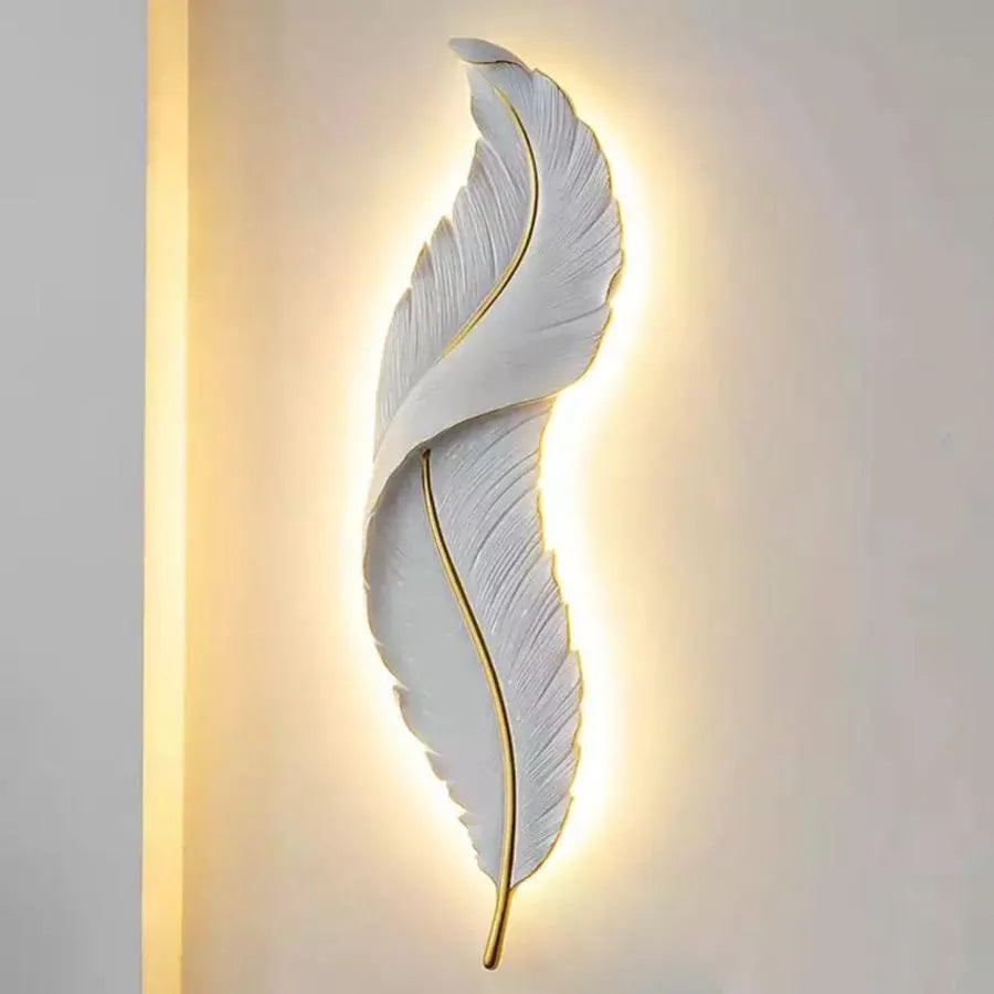 Lampa ścienna LED Pena 25W 63cm biało-złota