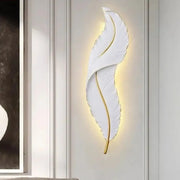 Kinkiet LED Pena 65 cm, zimne/ciepłe/neutralne światło, złoto-biały