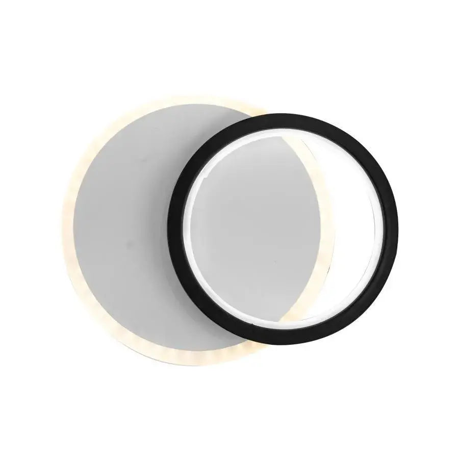Kinkiet LED SMALON 27W, 2 koła, światło zimne/ciepłe/neutralne, czarno-biały