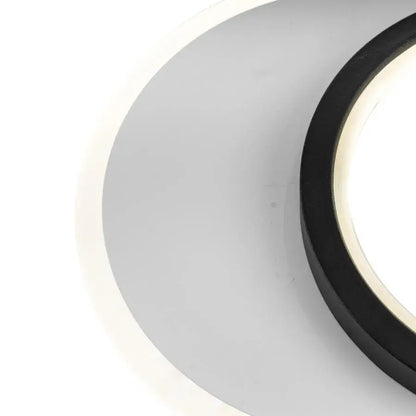 Kinkiet LED SMALON 27W, 2 koła, światło zimne/ciepłe/neutralne, czarno-biały