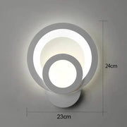 Lampa ścienna LED Urbanist 19W okrągła, zimne/ciepłe/neutralne światło, akryl i biały metal