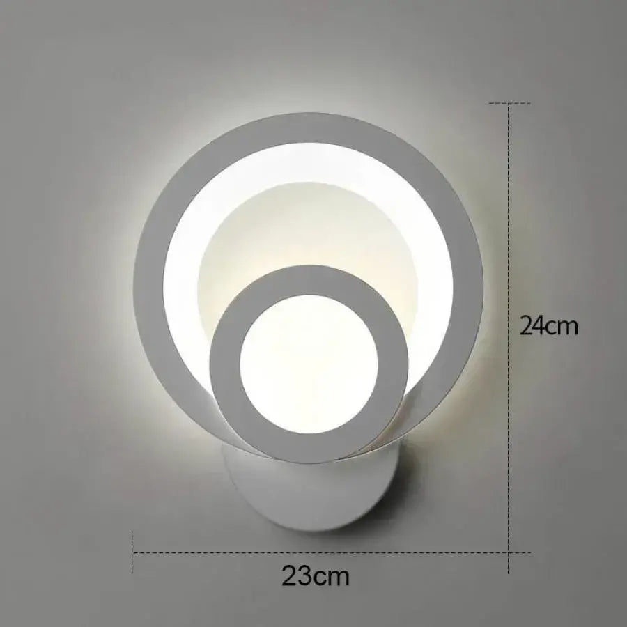 Lampa ścienna LED Urbanist 19W okrągła, zimne/ciepłe/neutralne światło, akryl i biały metal