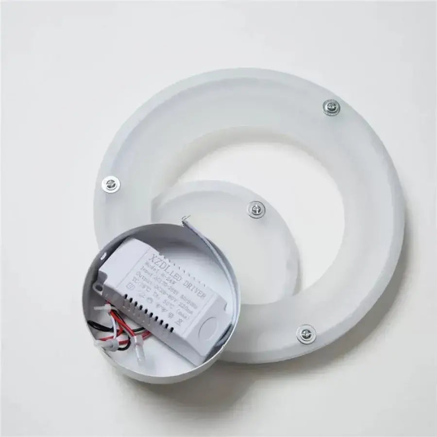 Lampa ścienna LED Urbanist 19W okrągła, zimne/ciepłe/neutralne światło, akryl i biały metal