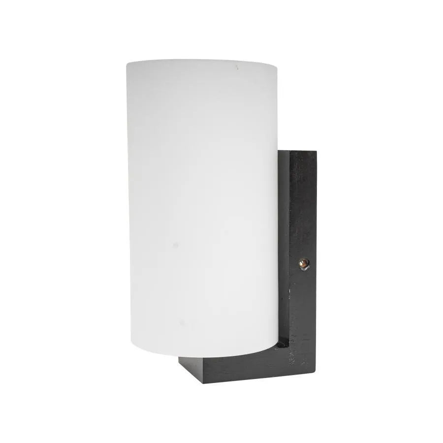 Lampa ścienna Teluris, 1*E27, biała z brązem, drewno i szkło, IP.20