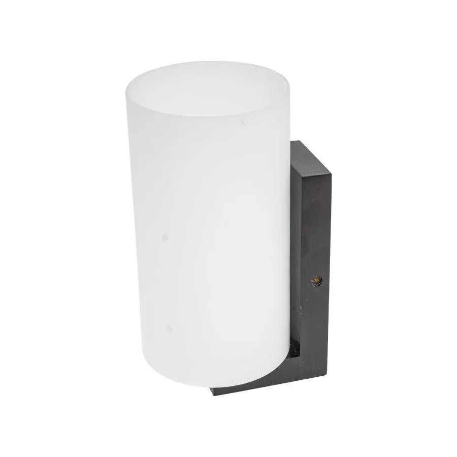 Lampa ścienna Teluris, 1*E27, biała z brązem, drewno i szkło, IP.20