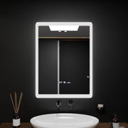 Lustro LED prostokątne 60x80cm Pugliesi MotionGlow Sensor Marcello Defog System Zegar i termometr Ściemnialny 