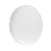 Okrągła lampa sufitowa LED, 24W, 17cm, 6000K, biały metal - światło zimne
