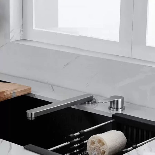 Bateria kuchenna Premium, szczotkowana stal nierdzewna, wpuszczana Baterie kuchenne YSQ/107 Domyślny tytuł Alessandro Design