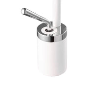Bateria umywalkowa, sanitarna, mosiądz, biała, WZY/326/B