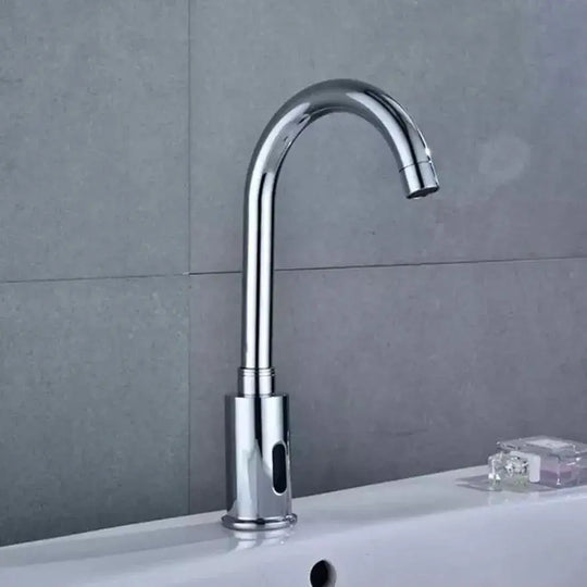 Bateria zlewozmywakowa z czujnikiem, mosiądz sanitarny, chrom, RW-103 Baterie łazienkowe Domyślny tytuł Alessandro Design