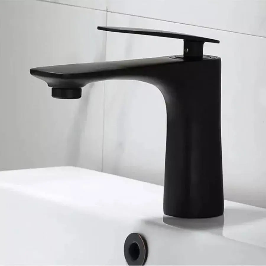 Bateria umywalkowa, sanitarna, mosiądz, czarny, CF2025