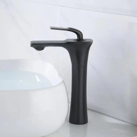 Bateria umywalkowa, mosiądz sanitarny, czarny, baterie łazienkowe OD/2067 Domyślny tytuł Alessandro Design