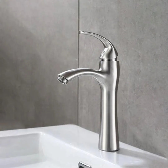 Bateria zlewozmywakowa, stal nierdzewna SUS304, satyna, baterie łazienkowe MP016 Domyślny tytuł Alessandro Design