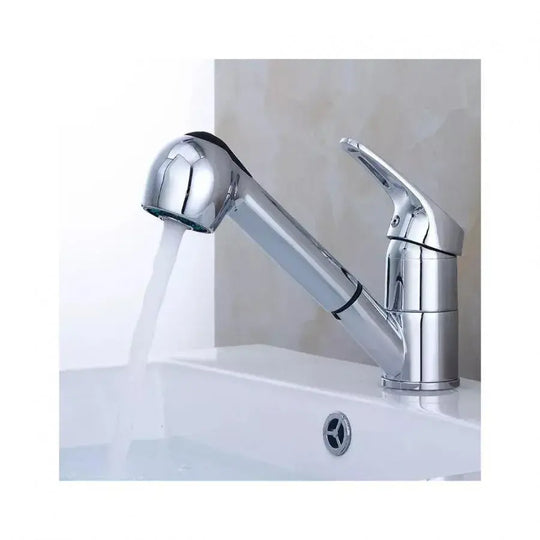 Bateria typu Barber z wyciąganym prysznicem, stop, chrom, FR001 Baterie łazienkowe Domyślny tytuł Alessandro Design