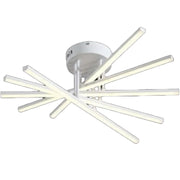 Żyrandol LED GIO z pilotem, 90 W, 5 elementów, światło zimne/ciepłe/neutralne, ściemnialny, biały 