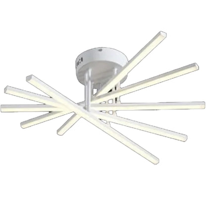 Żyrandol LED GIO z pilotem, 90 W, 5 elementów, światło zimne/ciepłe/neutralne, ściemnialny, biały 