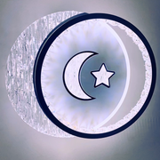 LED LED Nyxora Circulo, 36 W, 2 kółka, zimno/gorące/neutralne światło, czarne