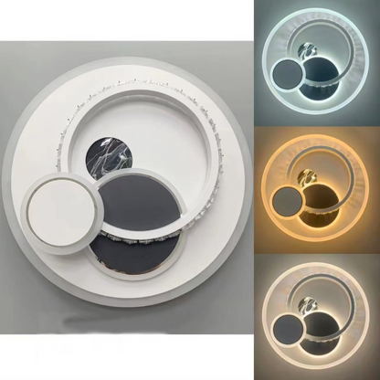 LED Heliox, 43W, 4 kółka, zimno/gorące/neutralne światło, czarne