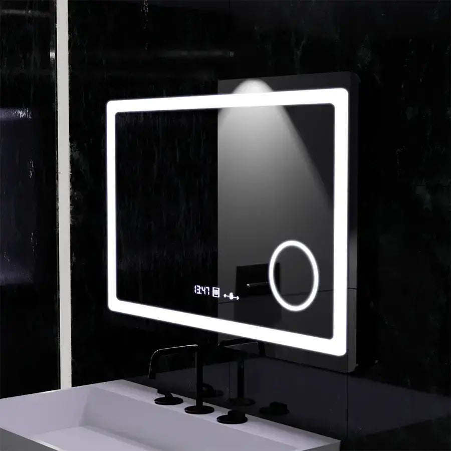 LUDA LED prostokątna 90x60cm Souverain Motionglow Marcello Dismanty Clock System rozprzestrzeniania zegara