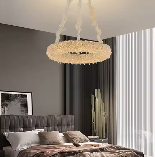 Żyrandol kryształowy HOHENZOLLERN Magno, 40 W, światło ciepłe/zimne/neutralne, średnica 55 cm, kolor złoty, regulowana wysokość