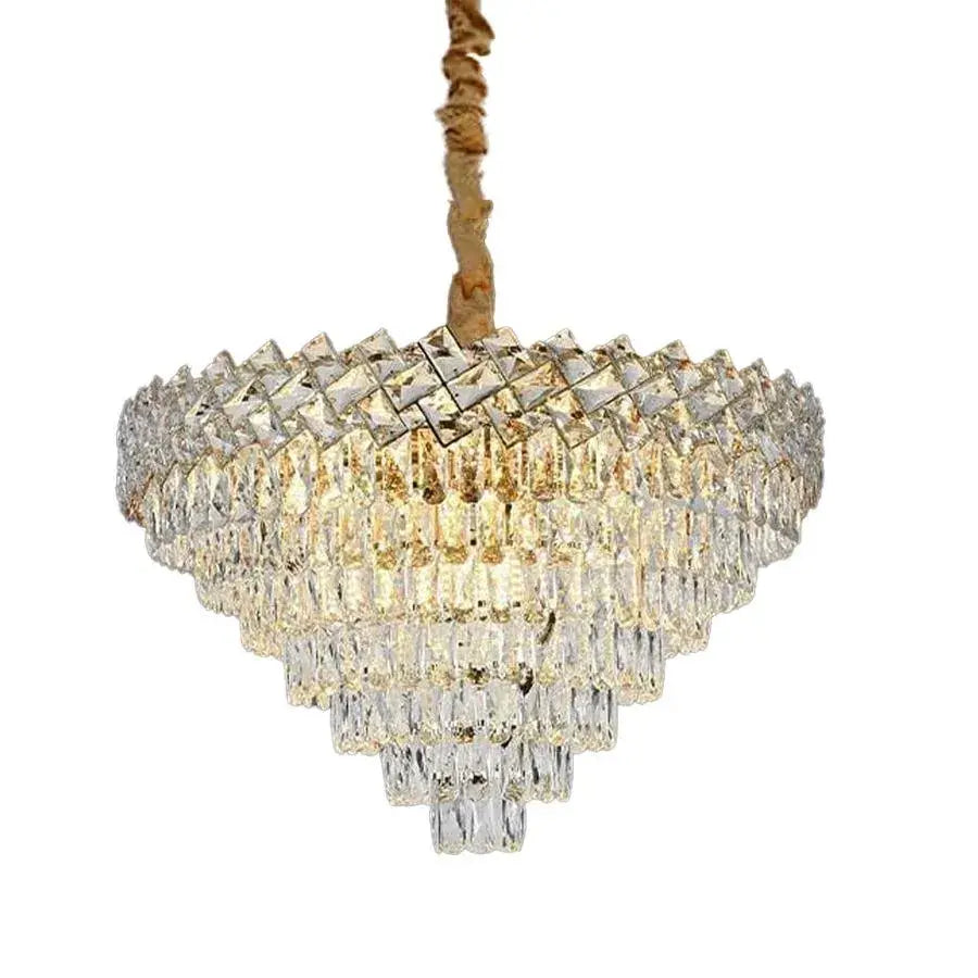 Żyrandol kryształowy WINDSOR Supremo 16xE27, średnica 80 cm, błyszczące złoto, regulowana wysokość 
