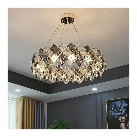 Heja Cristal Candelabra 5x E27 Błyszczący Chrom Cristal Candelabra Domyślny Tytuł Alessandro Design