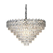 Żyrandol kryształowy WINDSOR Supremo 16xE27, średnica 80 cm, chrom błyszczący, regulowana wysokość 