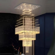 Żyrandol kryształowy LED 80W Conti Gold 60cm