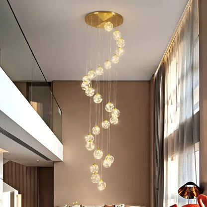 Żyrandol kryształowy LED KILKENNY Culmino, 144 W, światło neutralne, średnica 60 cm, kolor złoty