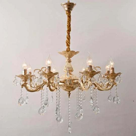 Majed Candelabra 8x E14 Złoty Klasyczny Kandelabr Domyślny Tytuł Alessandro Design