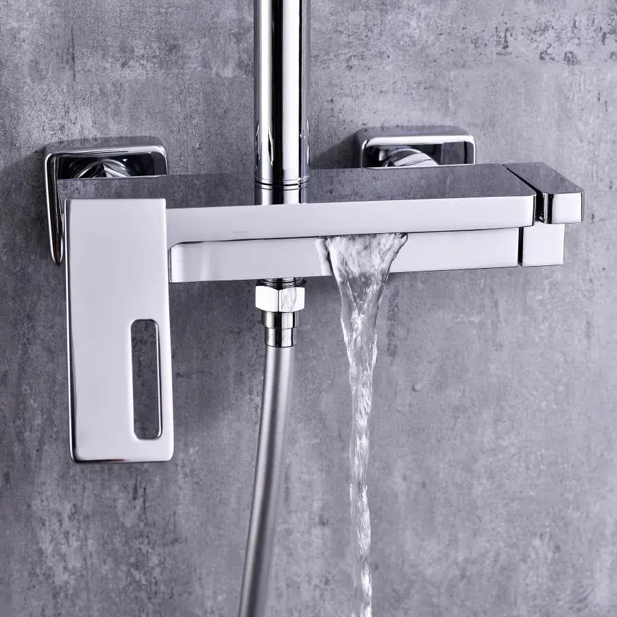 Kolumna prysznicowa, mosiądz sanitarny, chrom, 9810