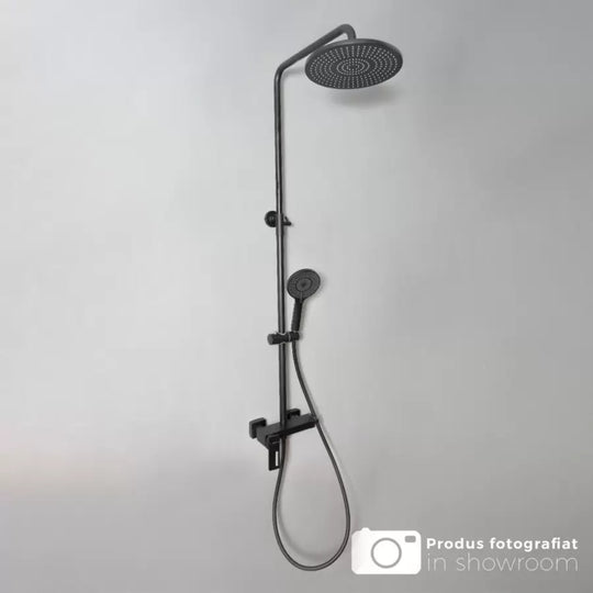 Kolumna prysznicowa, mosiądz sanitarny, czarny, baterie i kolumny prysznicowe 9810H Tytuł domyślny Alessandro Design
