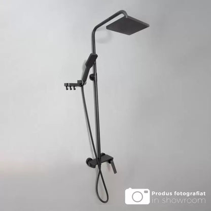 Kolumna prysznicowa, mosiądz sanitarny, czarny, 9990H