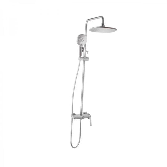 Kolumna prysznicowa, mosiądz sanitarny, satyna, baterie i kolumny prysznicowe 10010N Tytuł domyślny Alessandro Design