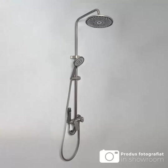 Ciemnoszara kolumna prysznicowa ze stali nierdzewnej OD3902 Domyślny tytuł Alessandro Design